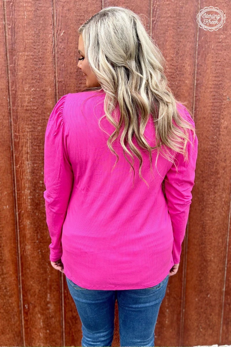 Something Classy Pink Top FlatlockStitching FlexibleElasticatedEdging