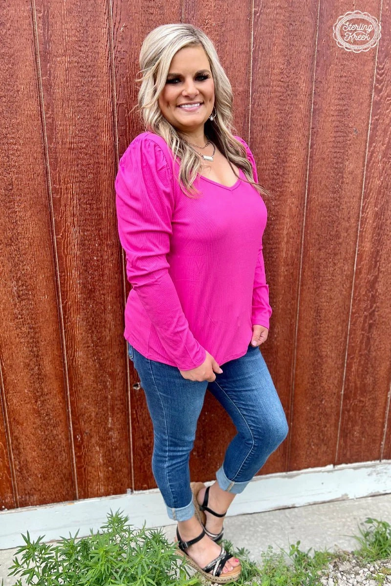 Versatile Layering Something Classy Pink Top