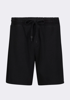 Hilston Men's Fleece Relaxed Shorts, Black - BM24536 Chill Style