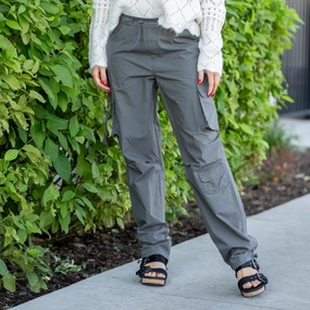 Smooth Loose Versatile KanCan Nataly High Rise Relaxed Cargo Pants Olive Green