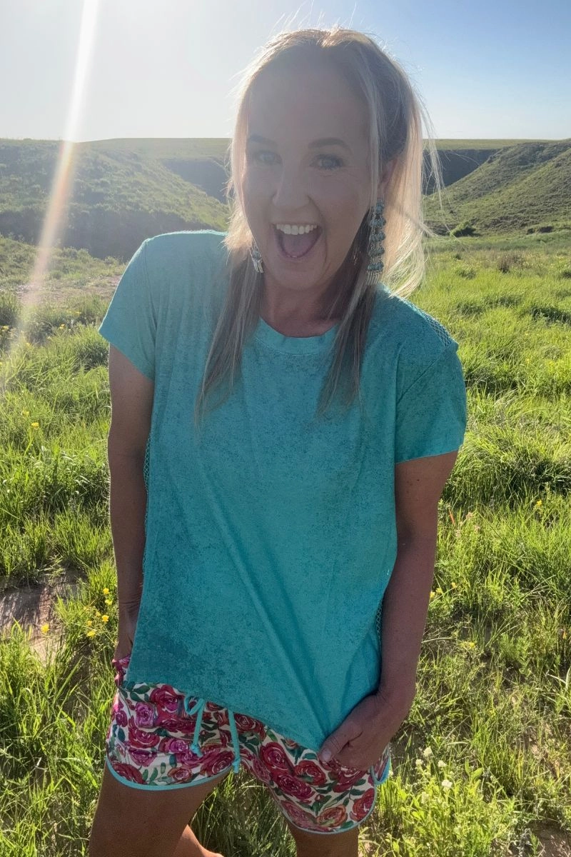 BondedSeams Sterling Kreek Hit The Backroads Rhinestones Top