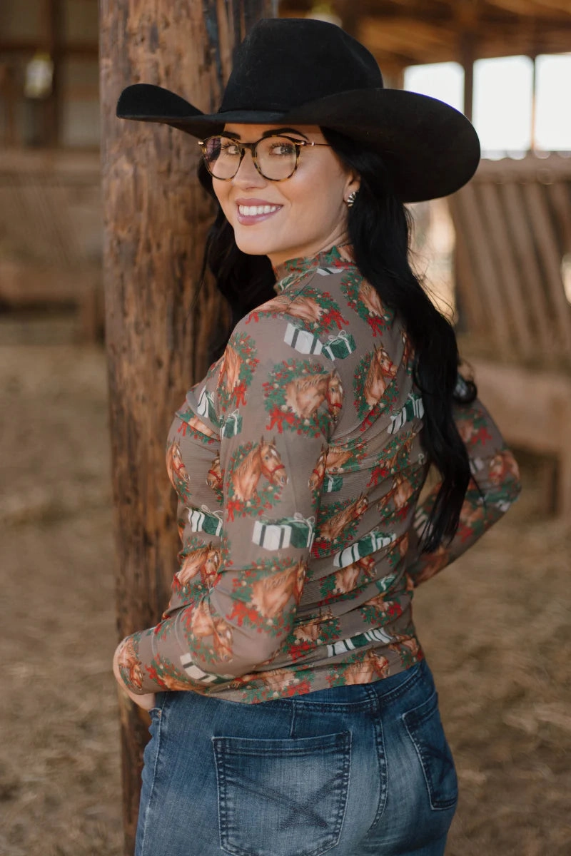 Minimalist Aesthetic BreathableFabricTech Sterling Kreek Ribbons On The Range Mesh Top