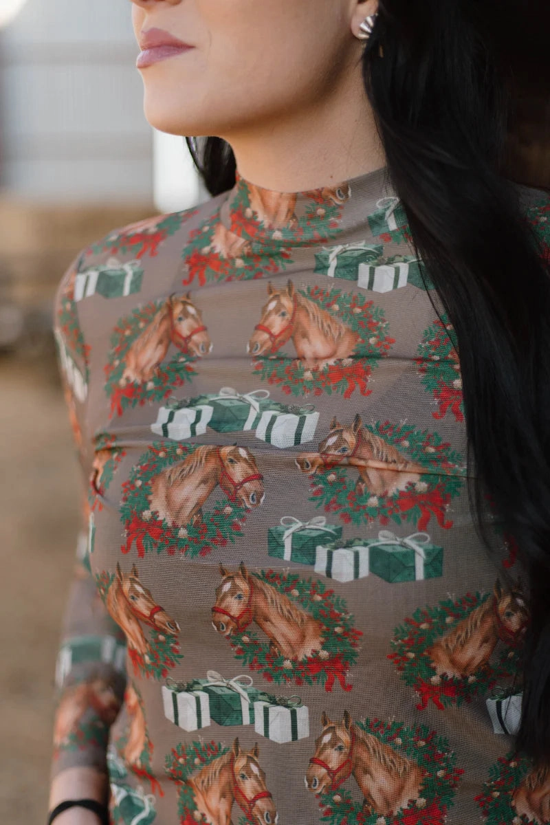 Sterling Kreek Ribbons On The Range Mesh Top Tencel Cotton Hybrid Weave