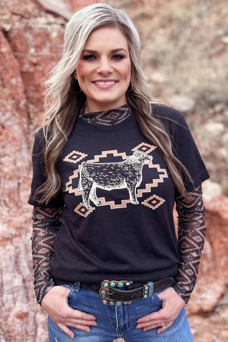 Sterling Kreek Show Me Your Steer Tee Soft Texture