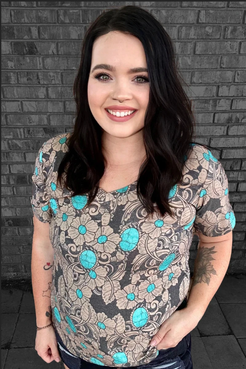 Sterling Kreek Tattoos On This Town V Neck Tee PreShrunkFabric