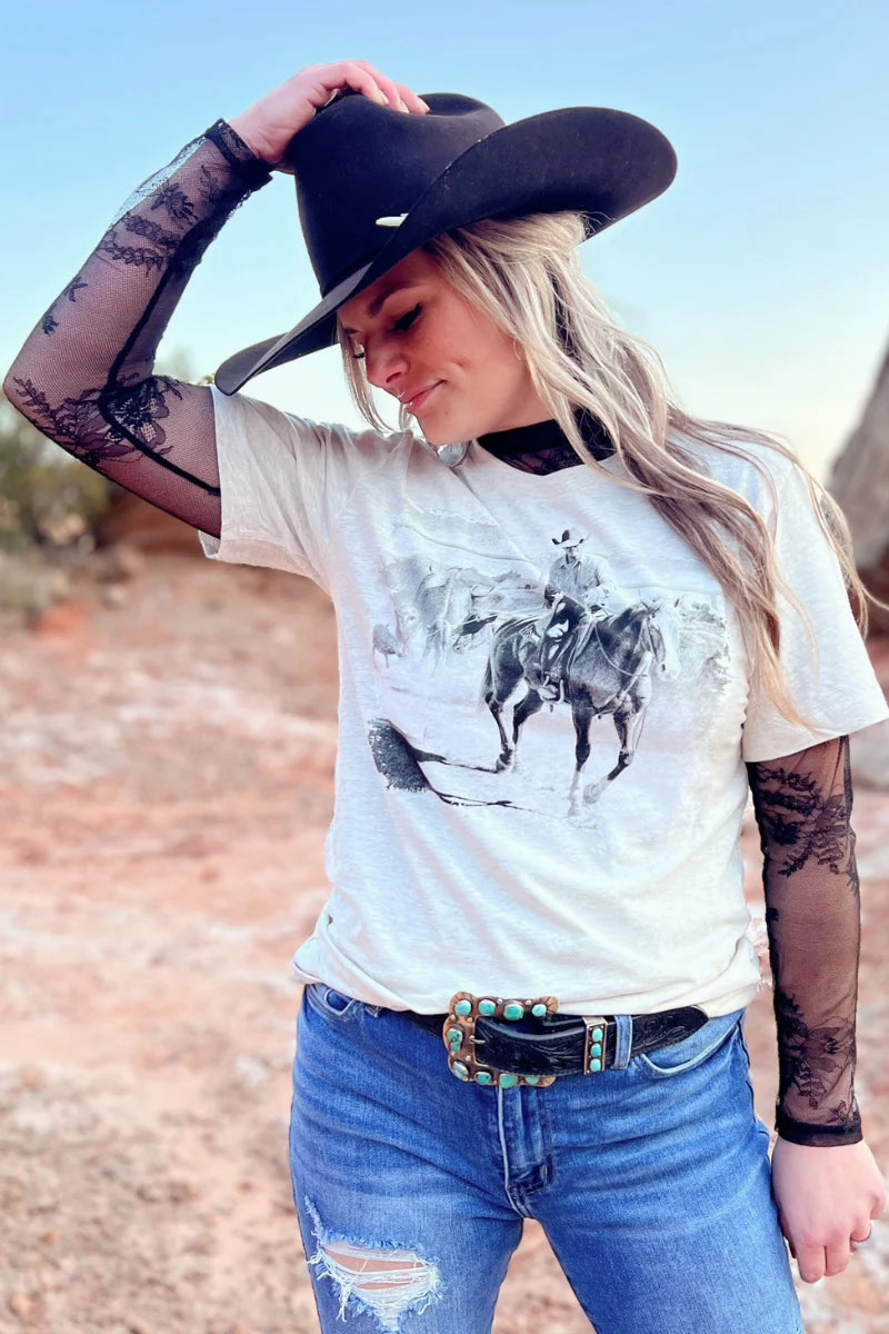 Sterling Kreek To the Fire Graphic Tee Flatlock Seams FlexibleNeckline