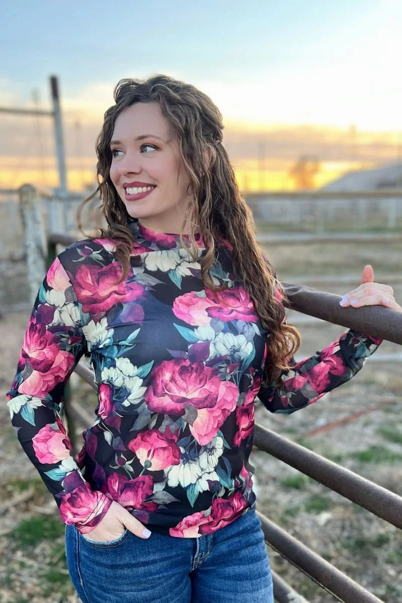 Cooling Technology UV protection coating Sterling Kreek Where Flowers Bloom Mesh Top