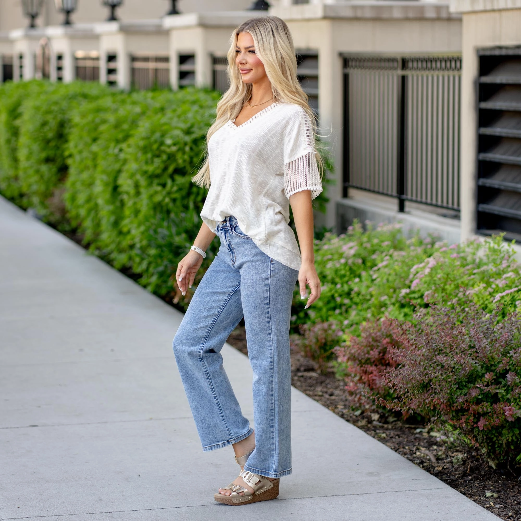 Weekend Style Outdoor Adventure Bold Earthy Stonewell High Rise Straight Leg Regular & Plus Sizes