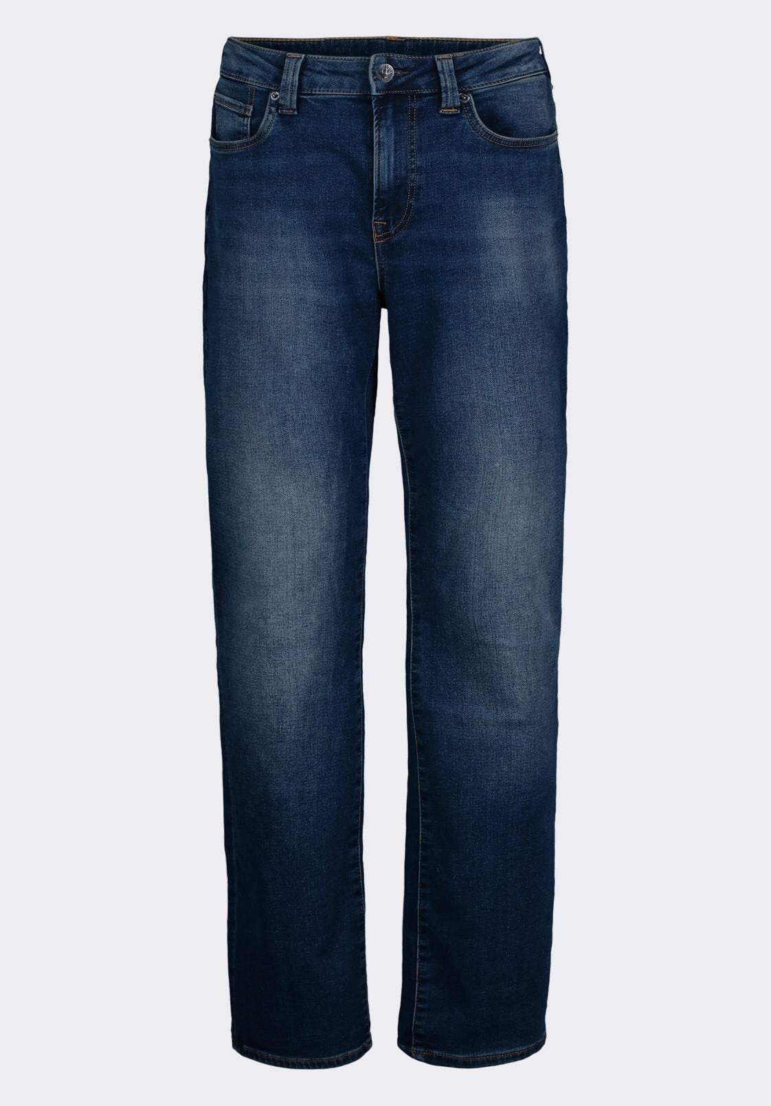 Straight Six Men's Freedom Flex Jeans in Dark Sanded Blue - BM22946 Smooth Texture Night Out Everyday Holiday Vibes