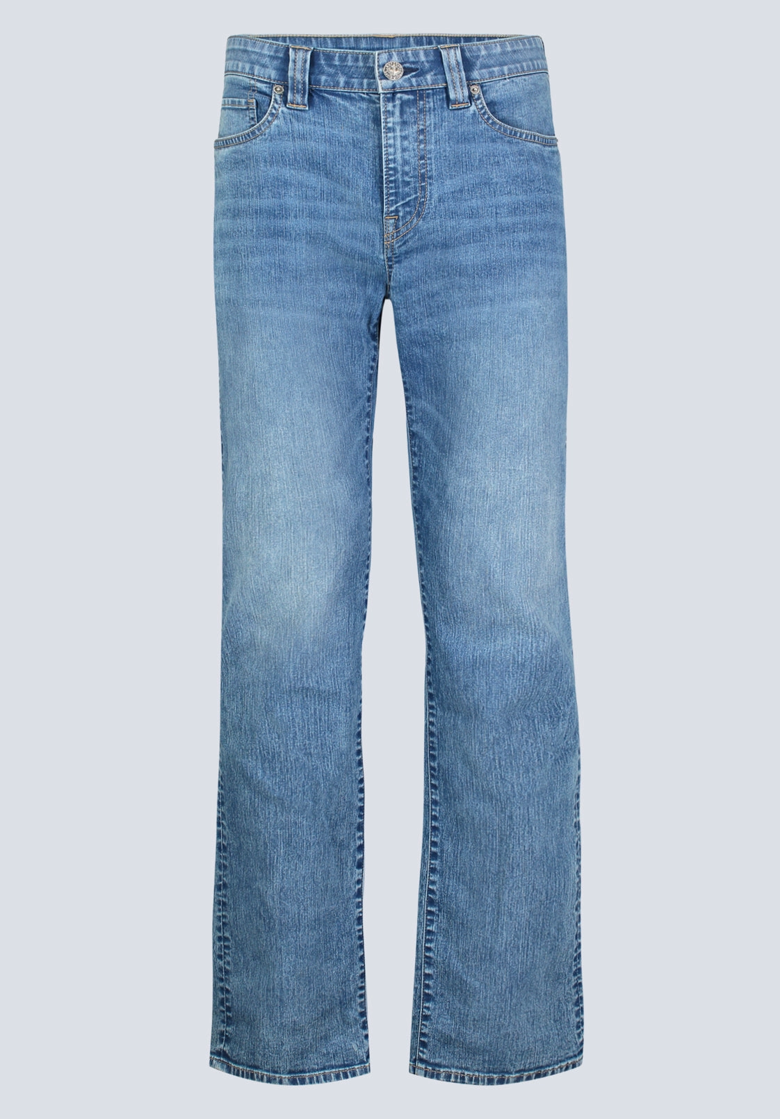 Clean Detail Relaxed Tailoring Straight Six Men's Jeans, Contrasted Indigo - BM26028