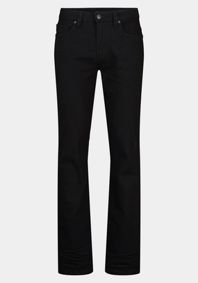 Straight Six Men's Jeans in Crinkled Black - BM22632 Fresh Look Trusted Outfit