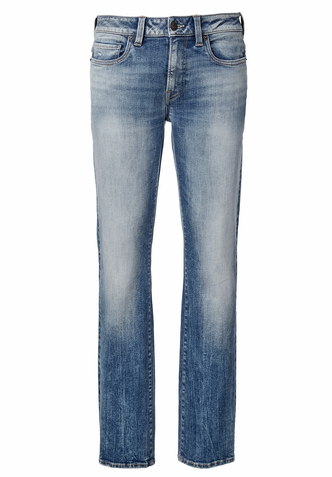 Straight Six Men??s Jeans in Veined and Contrasted - BM22861 Cool Texture