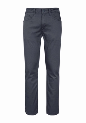 Breath Fit Comfort Fit Wear Straight Six Men's Twill Pants in Charcoal Gray - BM16083