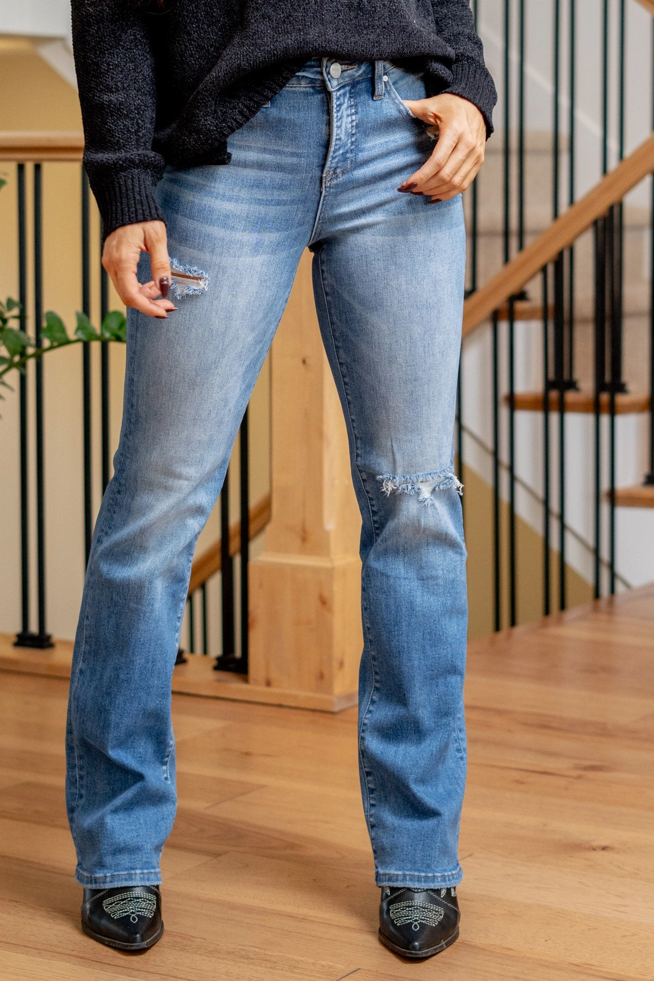 Highline Tummy Control Top High Rise Straight Leg Regular & Plus Sizes Low Effort Winter Warmth Sustainable