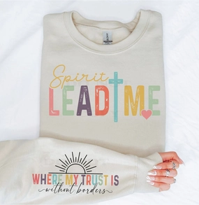 PLUS Spirit Lead Me Sweatshirt* SoftFeel Fabric Ribbed Knit Fabric