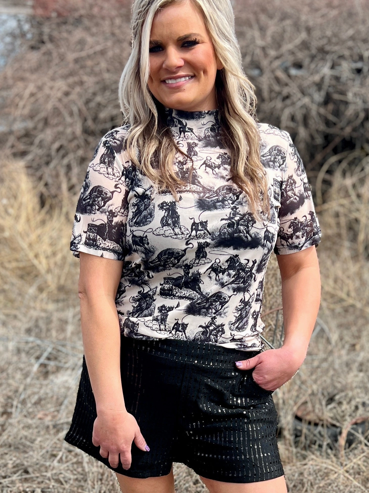 Plus Rodeo Road Top RibbedCuff Water resistant coating