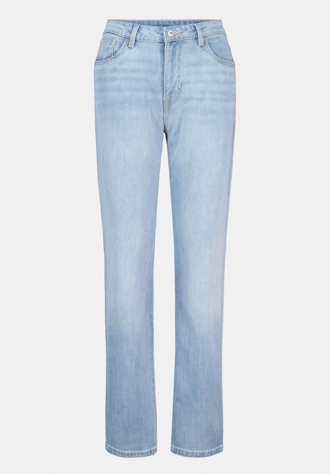 Spring Mood Elegant City Walk High Rise Straight Jayden Women's Jeans, Light & Soft Blue - BL15837