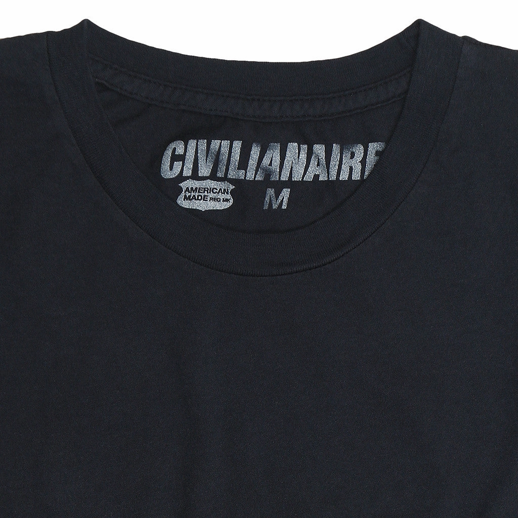 Fade Resistant Treatment Vintage Hoodie Crew Neck Short Sleeve Tee - Sharp