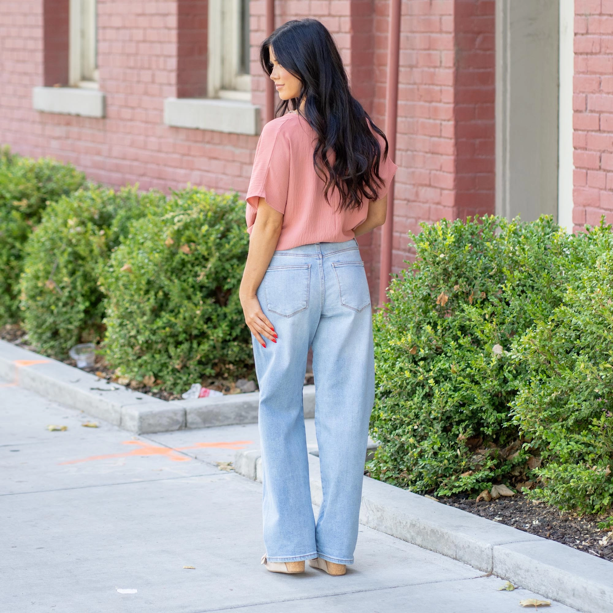 Light material Judy Blue Wilhemina High Waist Rigid Magic Straight Jeans Regular & Plus Sizes