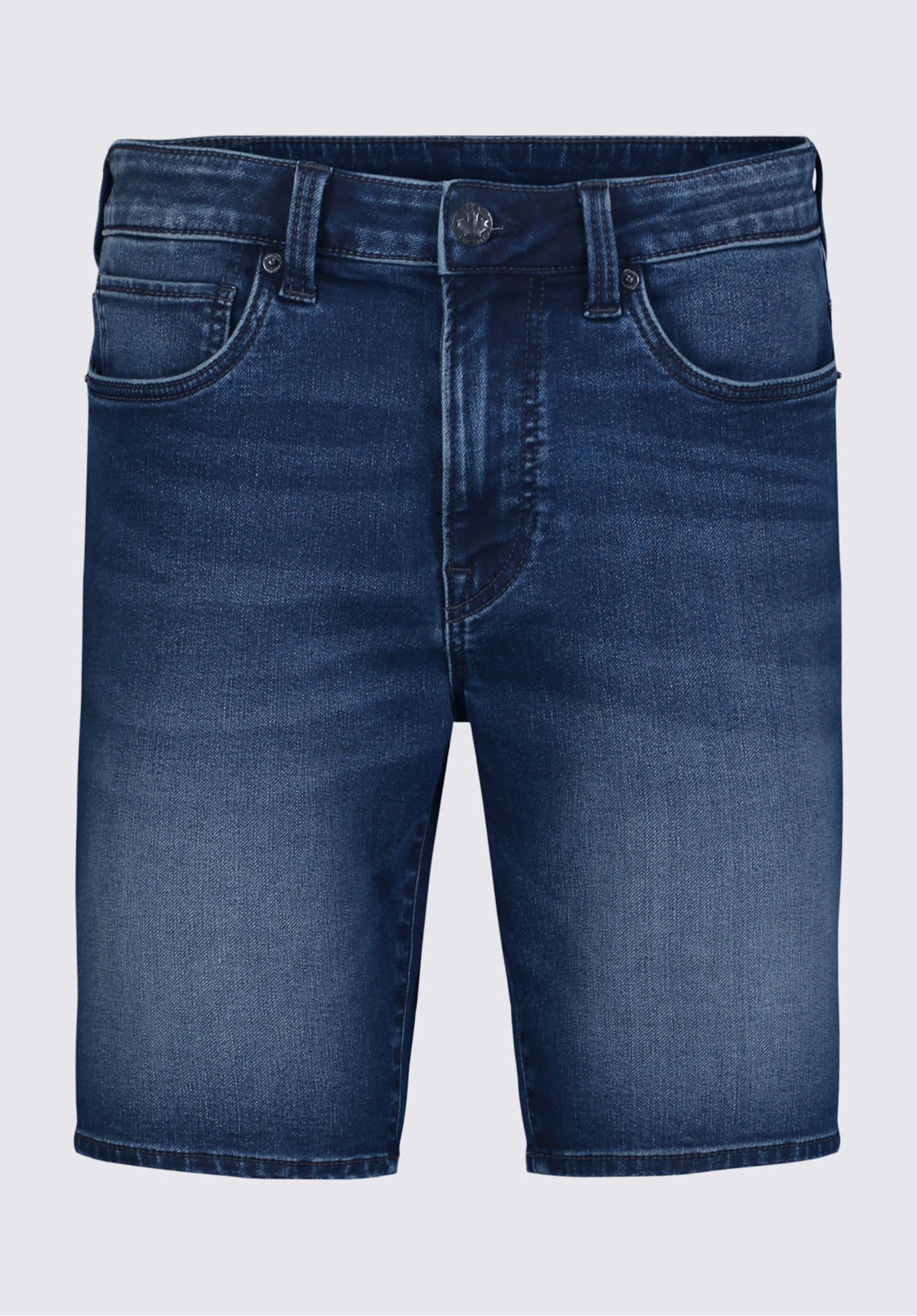 Clean Mood Summer Comfort Relaxed Straight Dean Men's Freedom Flex Denim Shorts, Heavily Sanded - BM22949