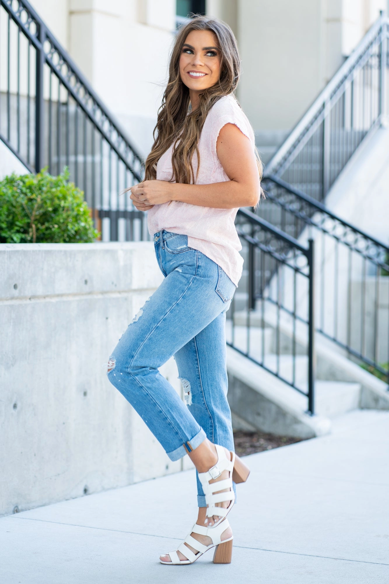 Summer Dance Paint Splattered Boyfriend Low Maintenance Fabric Favorite Basic