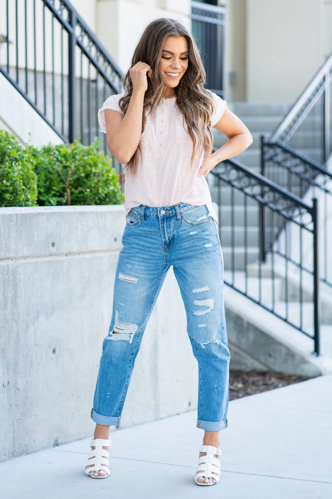 Summer Dance Paint Splattered Boyfriend Work Meeting Beach Day Modern Casual