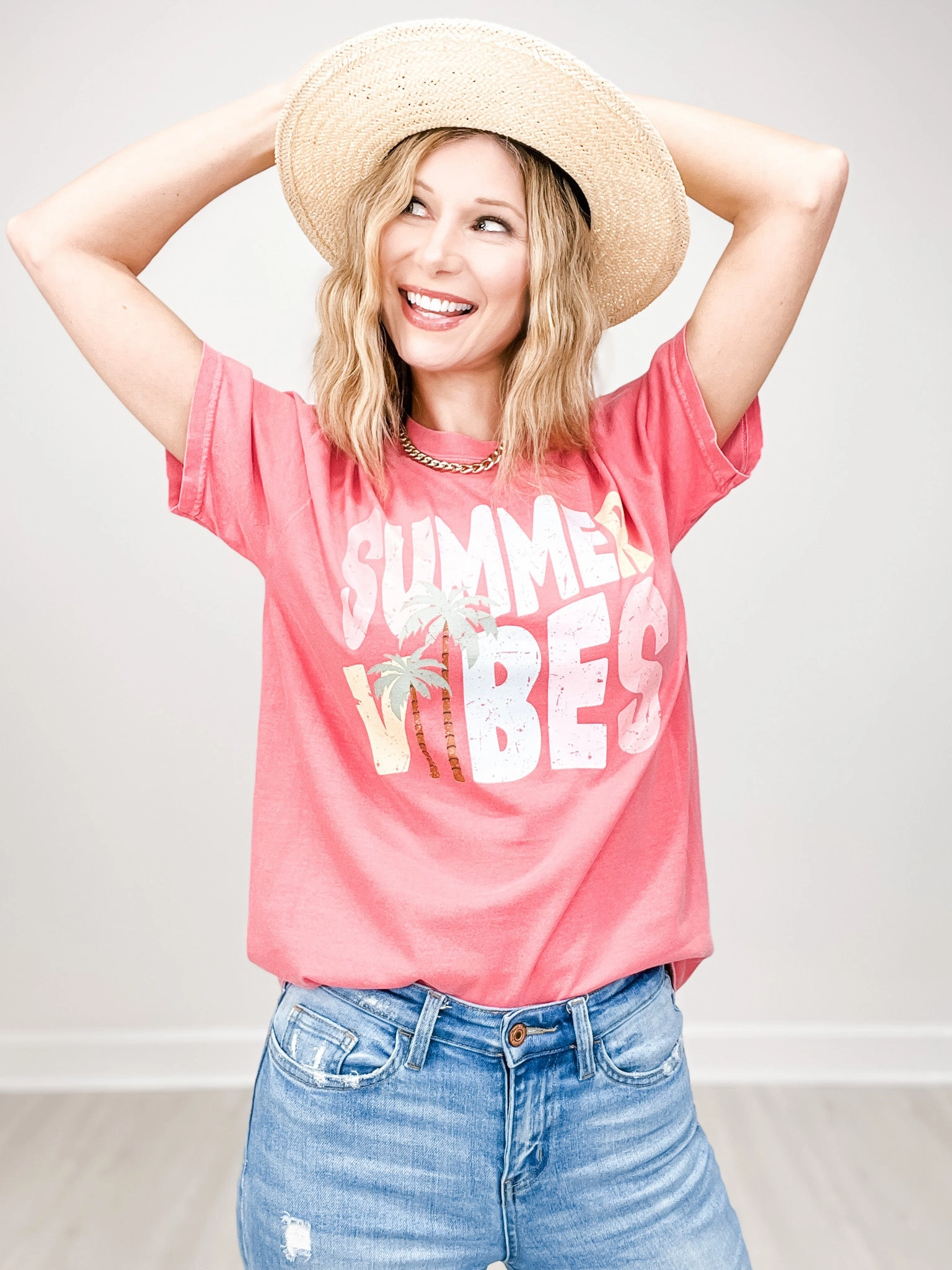 Active Tee Elegant Cardigan Summer Vibes Graphic Tee