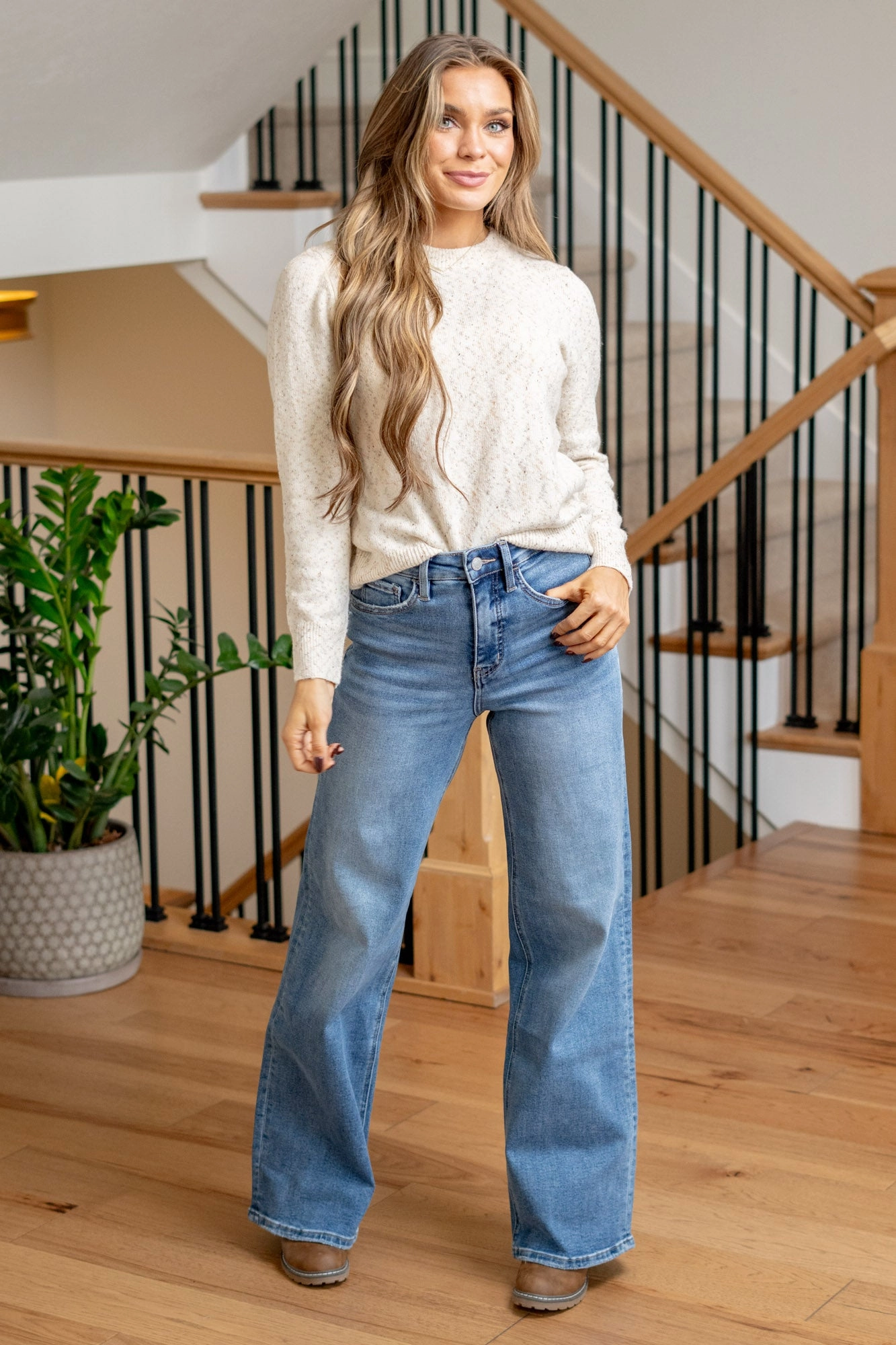 Casual Comfort Laser Cut Edges Supreme High Rise Tummy Control Baggy Fit Regular & Plus Sizes