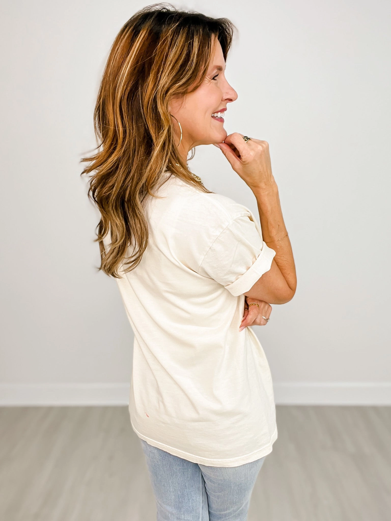 Taped Neckline Hot Mess, Cold Brew Graphic Tee