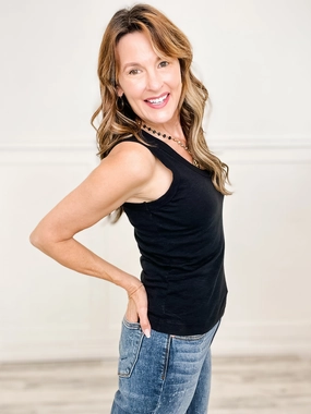 Garment Dyed V-Neck Racerback Slub Cotton Tank Sustainable Production Methods Sporty Hoodie