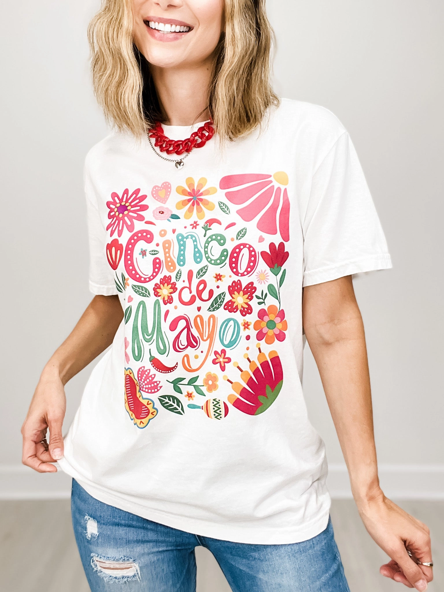 Tagless Comfort Collar AllSeason Wearability Cinco De Mayo Graphic Tee