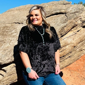 ContrastTipping AbrasionResistantFabric The Crushed Bubble Top