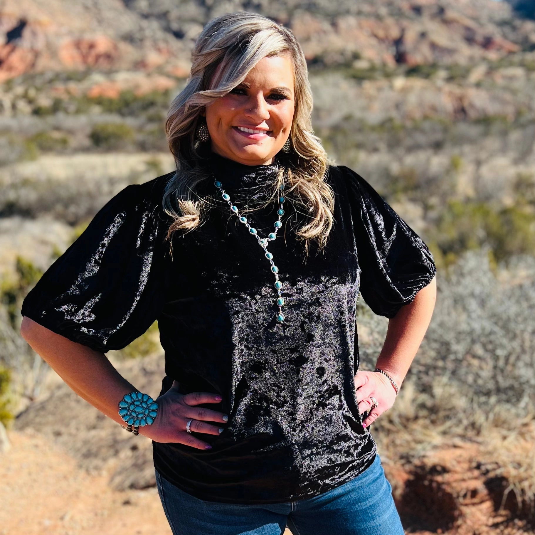 The Crushed Bubble Top BondedSeams Drop Shoulder Silhouette