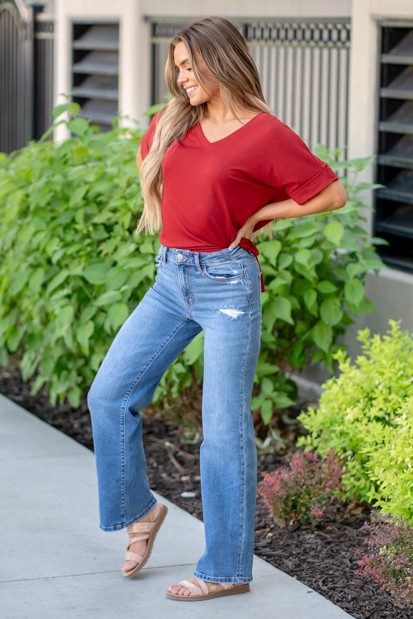 Sweet Caroline High Rise Straight Leg Regular & Plus Sizes Core Layer Always Ready