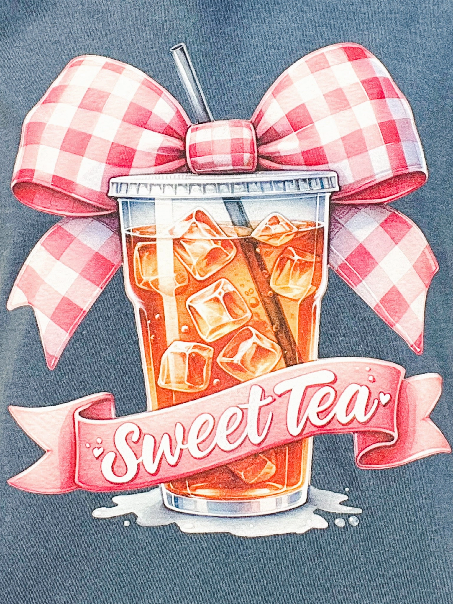 SoftFeel Fabric Ultraviolet Protection Finish Sweet Tea Summer Graphic Tee