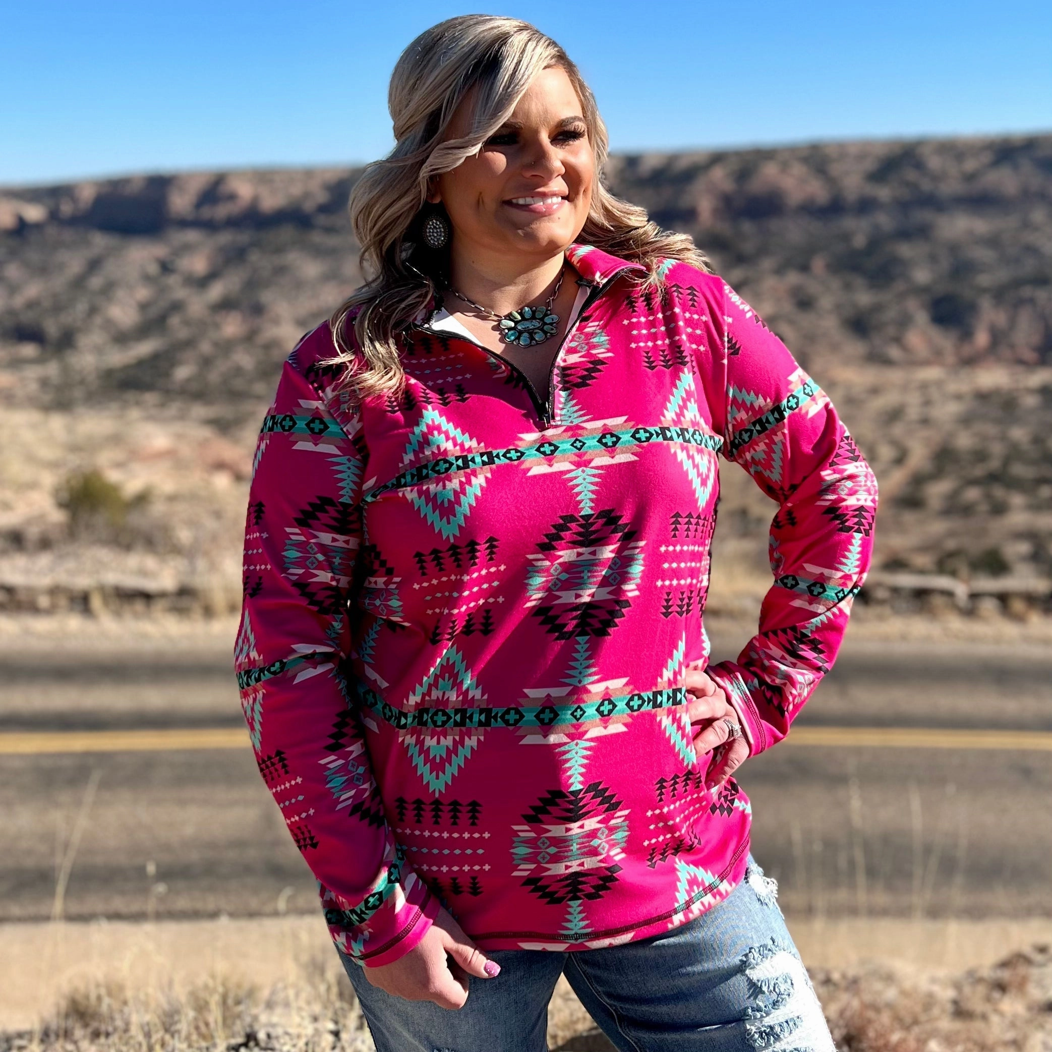 Blushin' Babe Pullover Seamless Design