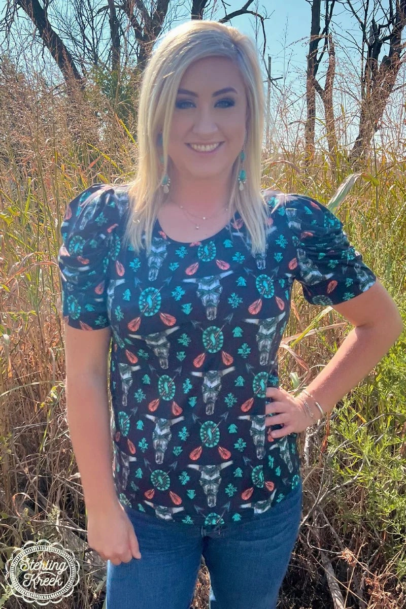 Plus Western Tribal Top ShockAbsorbing Moisture Control Technology