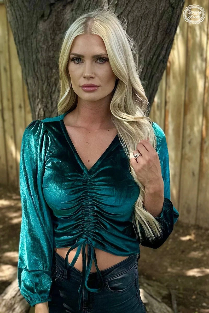 Relaxed Top Texas Twist Emerald Top