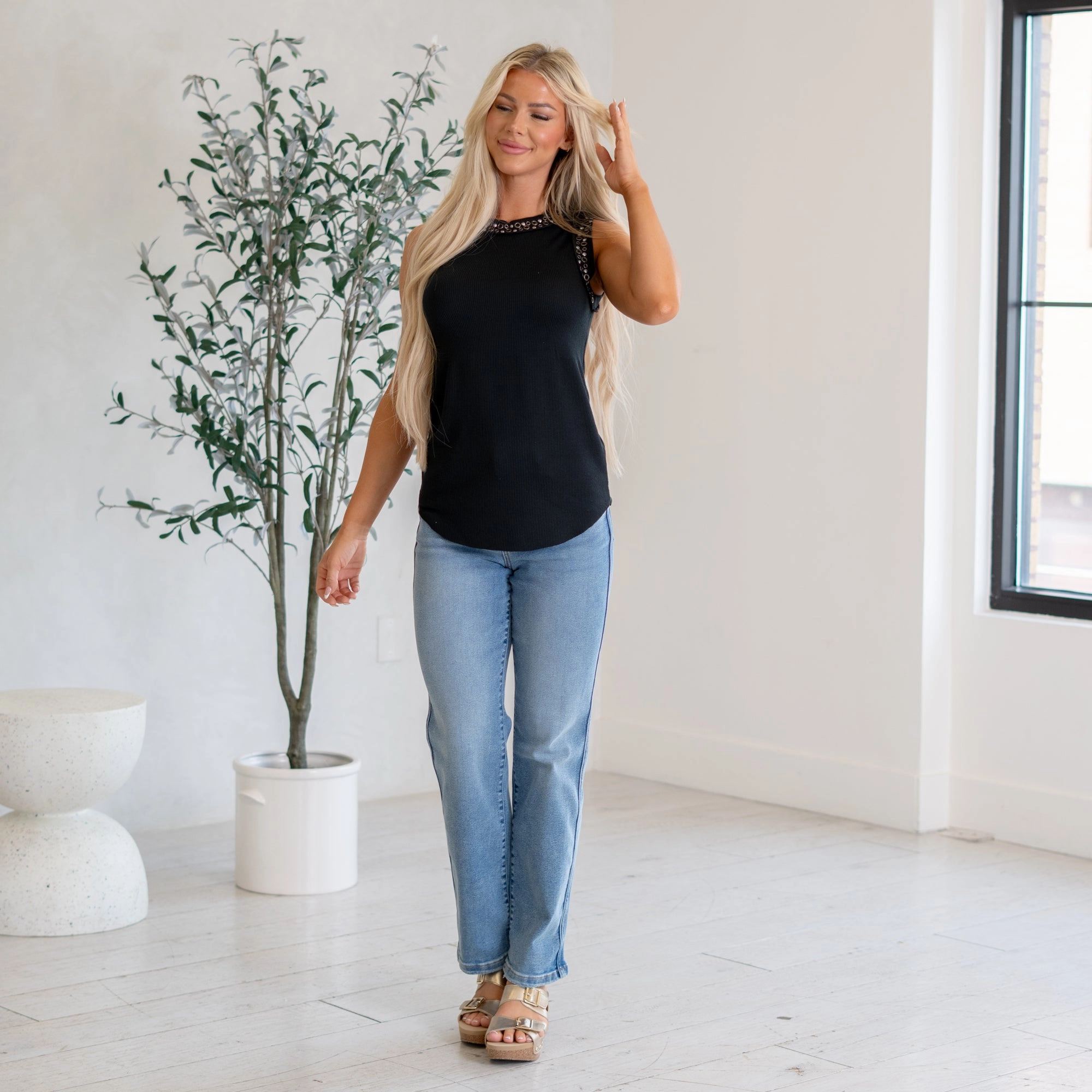 Softened Fabric The Perfect High Rise Vintage Straight Leg Regular & Plus Sizes