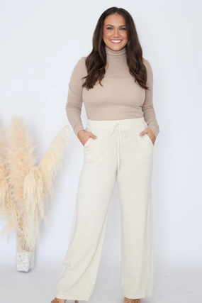 Sporty Comfort Wear Dance Pants- Champagne (FINAL SALE)