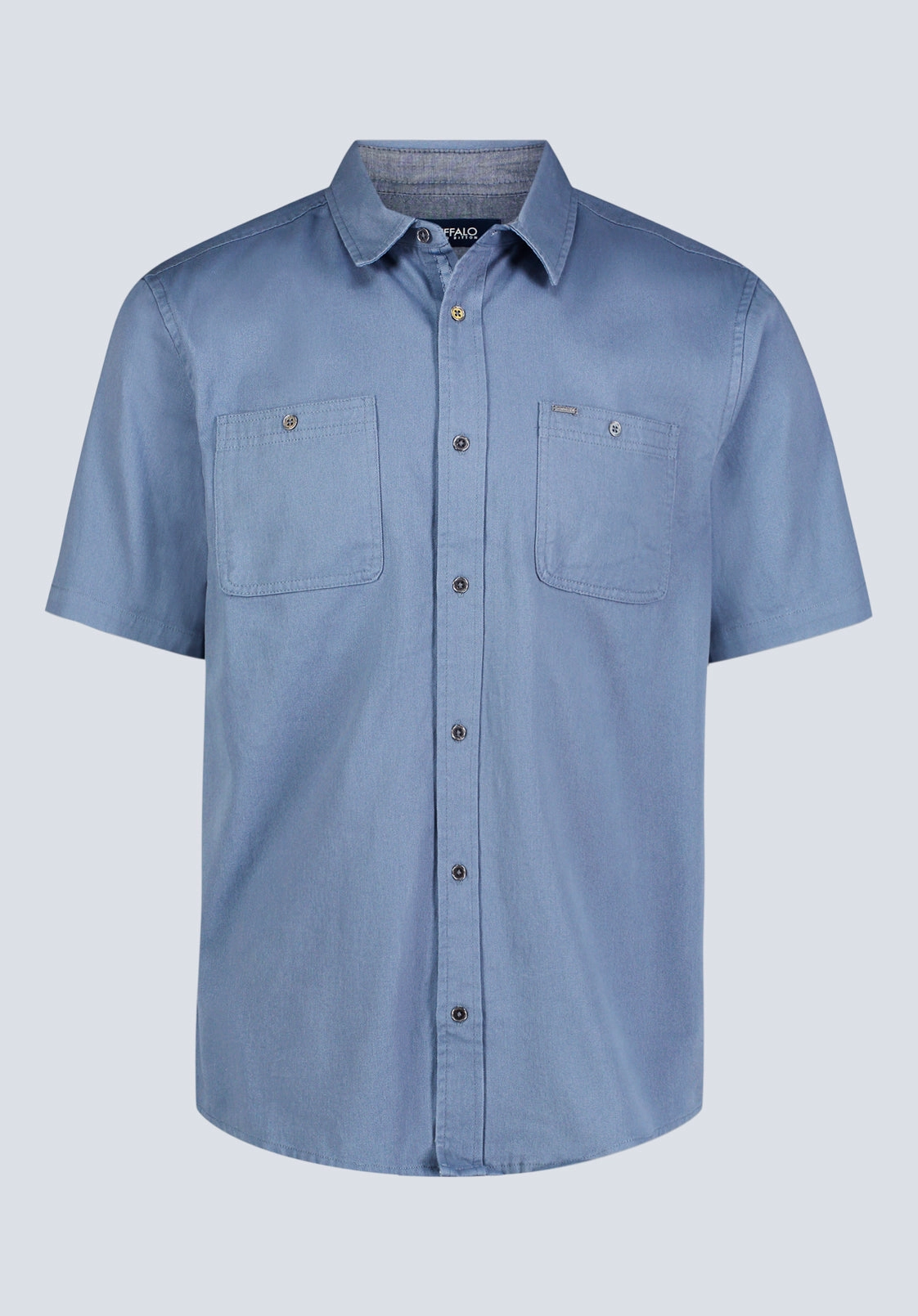 Sagrino Men's Short-Sleeve Utility Shirt, Mirage Blue - BM24501 formal dinner