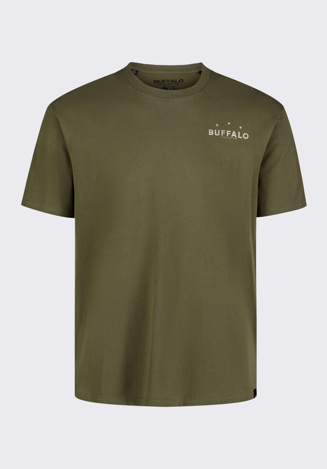 Toftlund Men's Graphic T-Shirt with Bull Skull Print, Fern Green - BM24635 All-Purpose Wear