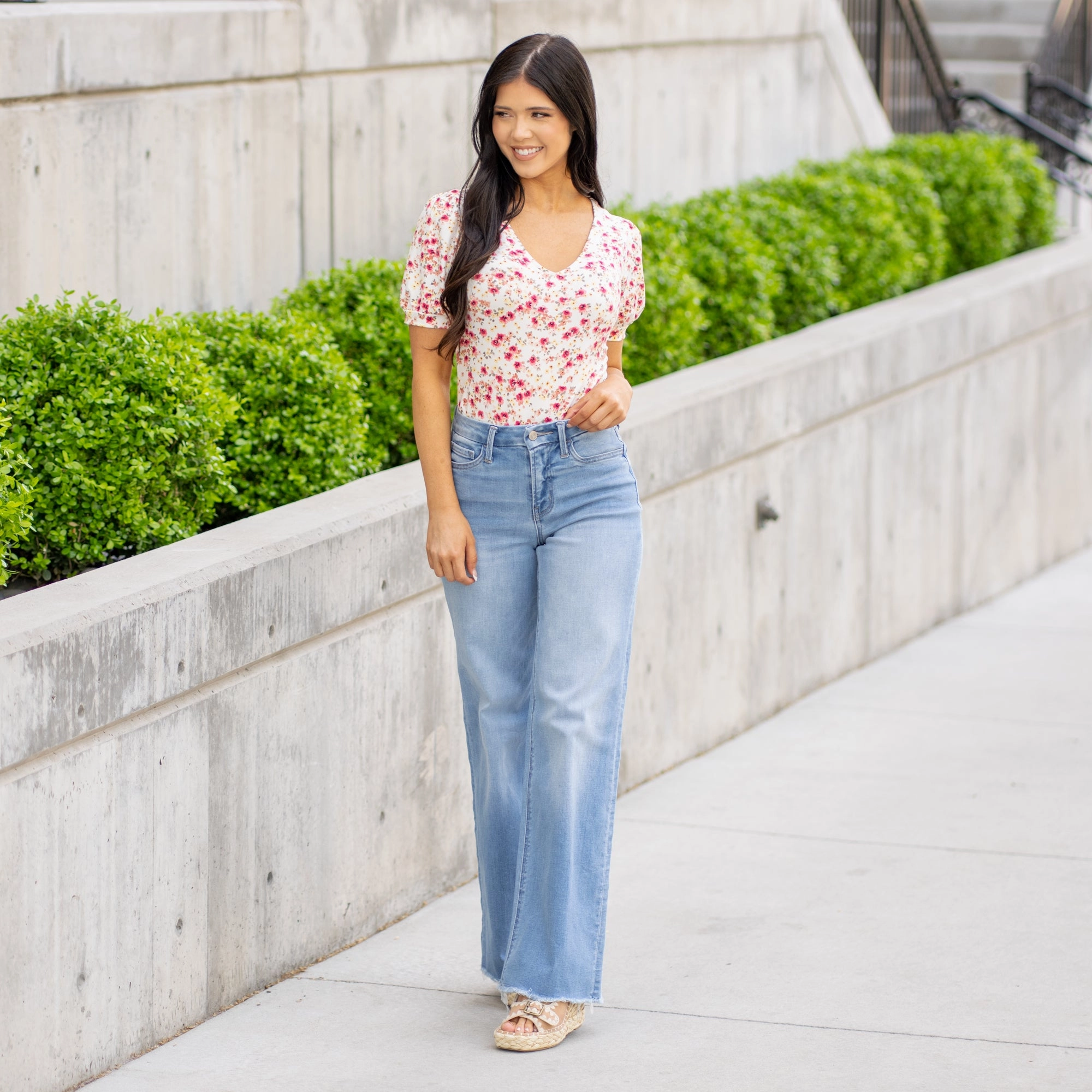 Chic Design Look tailored look Toll-Free High Rise Wide Leg Regular & Plus Sizes