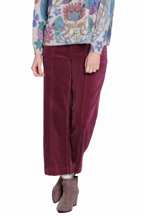 Twill Crop Pant - Plum UVProtectionCoating