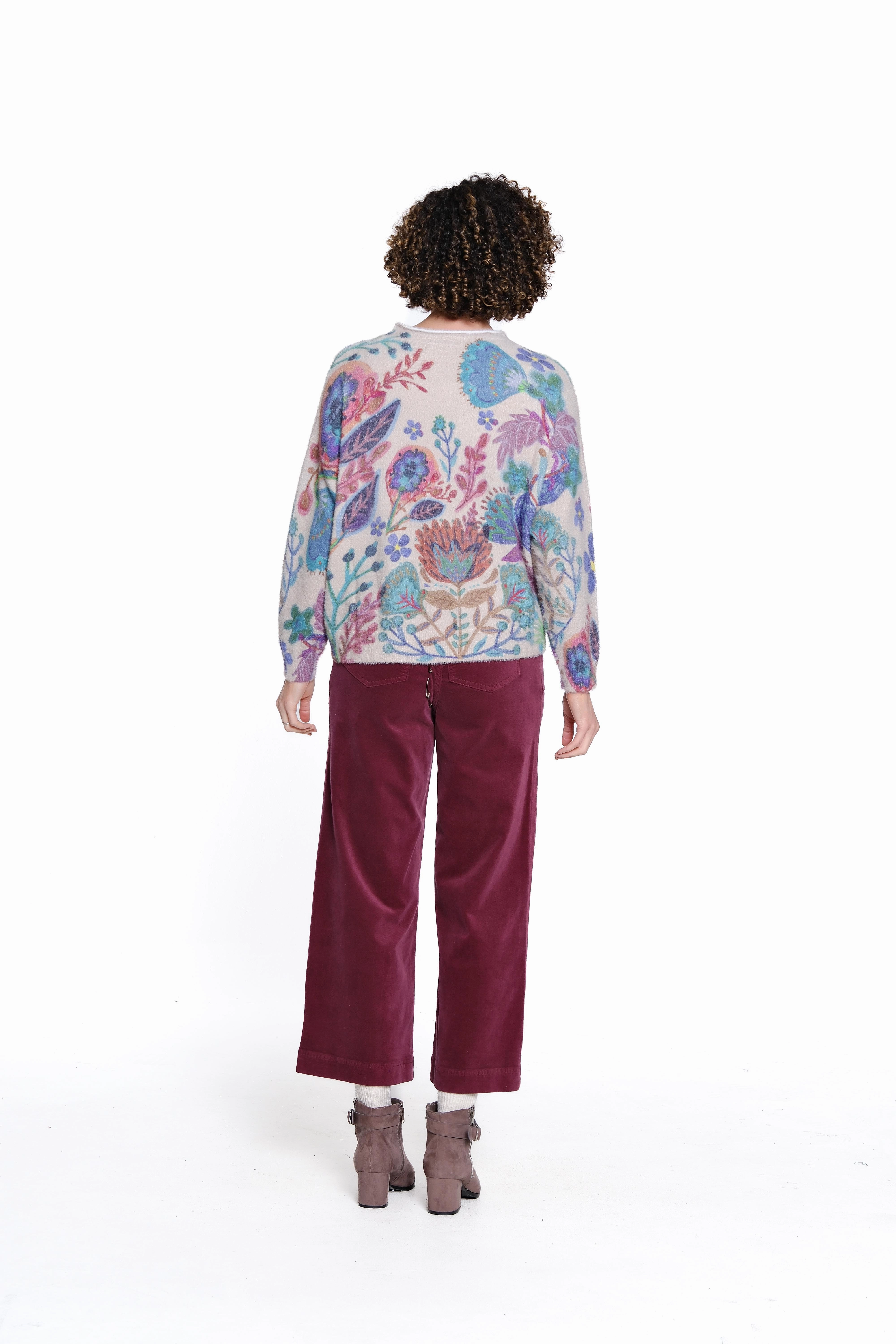 Soft Finish WaterproofTechnology Twill Crop Pant - Plum