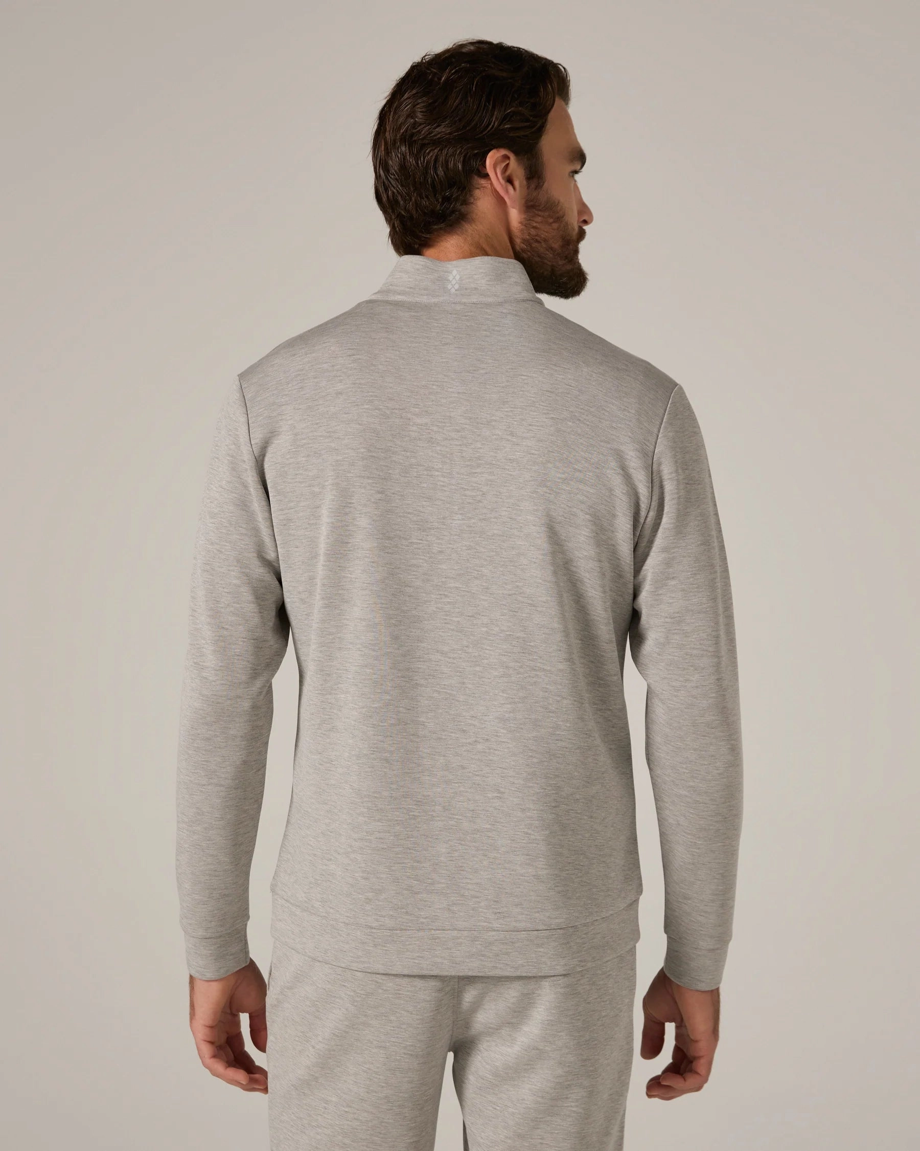 Flexible Layers Rev Quarter Zip | Heather Grey