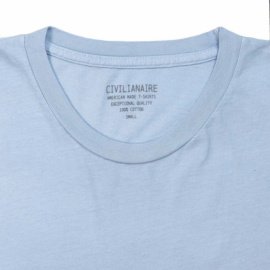 QuickPackFoldableDesign Crew Neck Short Sleeve Tee - Skyra Blue