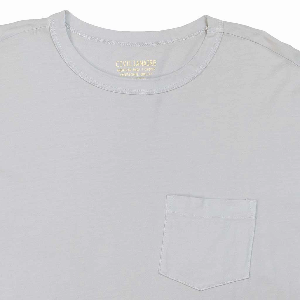 Active Design Crew Neck Long Sleeve 1 Pocket Tee - Frost