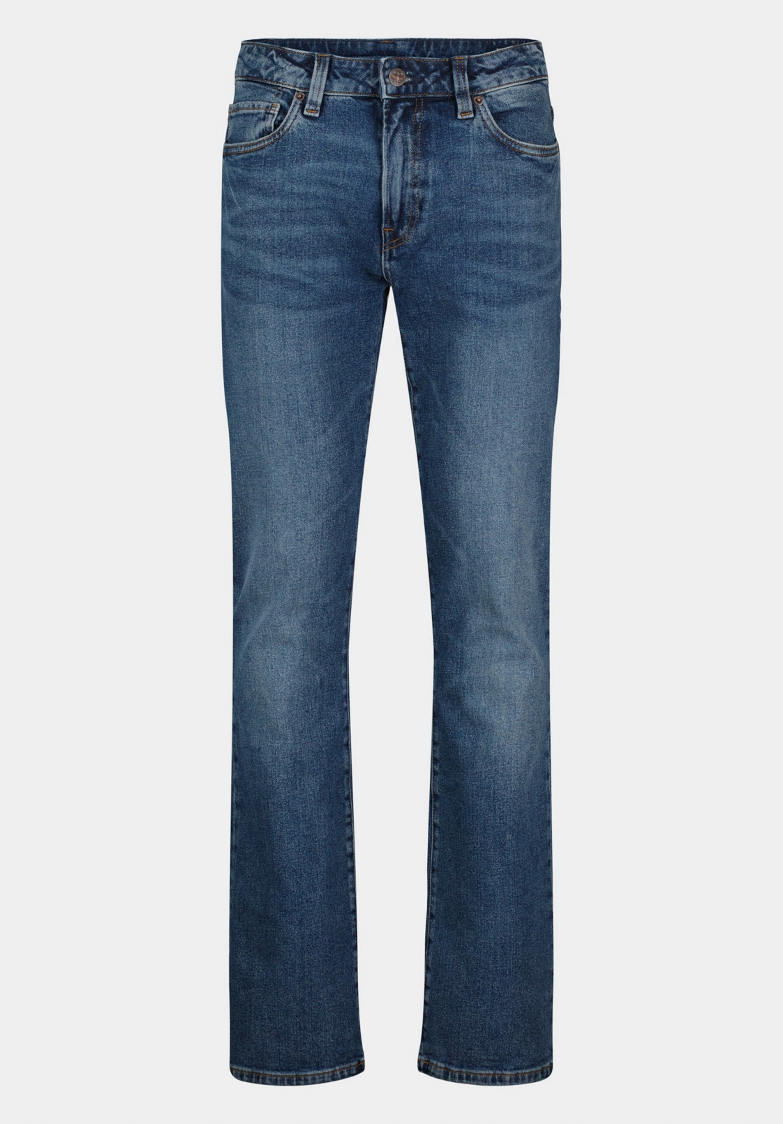 Slim Boot King Men's Jeans, Creased and Sanded Indigo - BM26033 All Round Fit