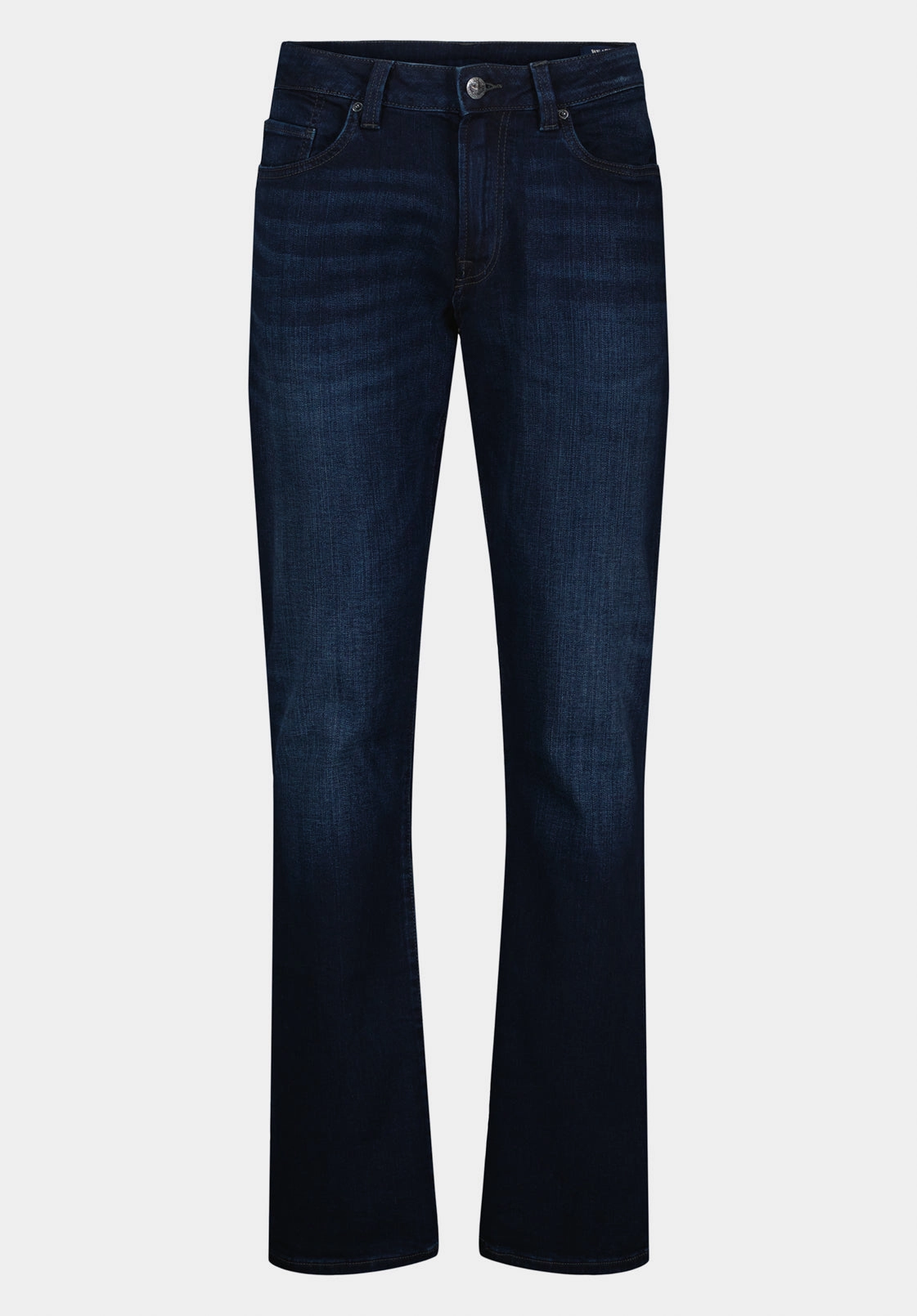 Slim Boot King Men's Jeans in Whiskered and Sanded Dark Blue - BM22675 Fashion Focus